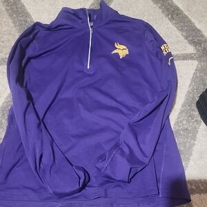 Minnesota Vikings Purple Quarter-Zip Pullover